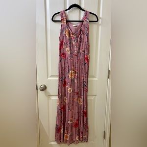 Floral summer dress - long